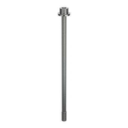 Socket Head Cap Screw: #10-32 Thread Size, 4 1/8 in Lg, Flanged Std, Plain, Stainless Steel, 316