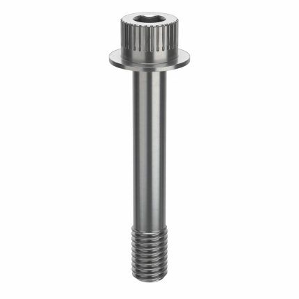 Socket Head Cap Screw: 1/2"-13 Thread Size, 3 1/8 in Lg, Flanged Std, Plain, Stainless Steel, 316