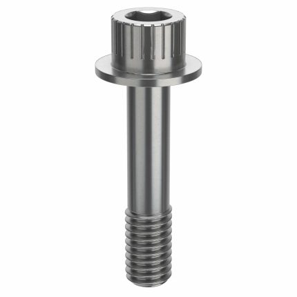 Socket Head Cap Screw: 3/8"-16 Thread Size, 1 3/4 in Lg, Flanged Std, Plain, Stainless Steel, 316