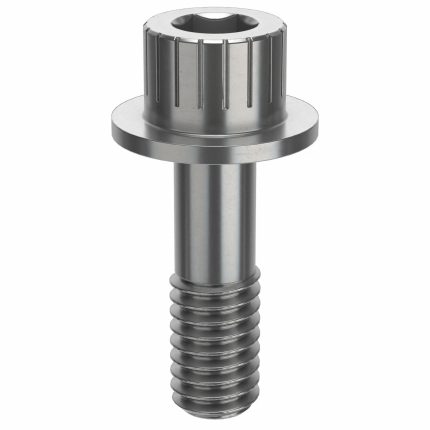 Socket Head Cap Screw: 5/16"-18 Thread Size, 1 in Lg, Flanged Std, Plain, Stainless Steel, 316