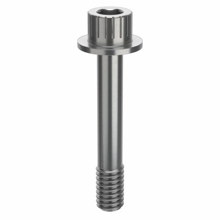 Socket Head Cap Screw: 5/16"-18 Thread Size, 1 7/8 in Lg, Flanged Std, Plain, Stainless Steel, 316