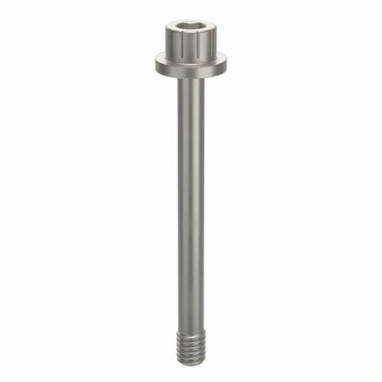Socket Head Cap Screw: #8-32 Thread Size, 1 11/16 in Lg, Flanged Std, Plain, Aluminum, Not Graded