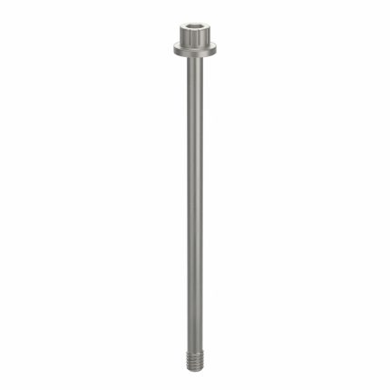 Socket Head Cap Screw: #8-32 Thread Size, 3 1/16 in Lg, Flanged Std, Plain, Aluminum, Not Graded