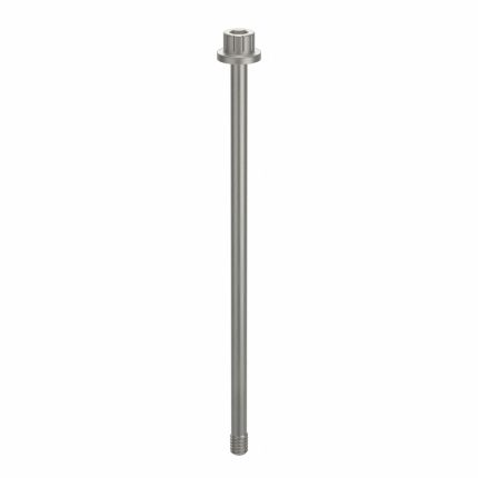 Socket Head Cap Screw: #8-32 Thread Size, 3 11/16 in Lg, Flanged Std, Plain, Aluminum, Not Graded