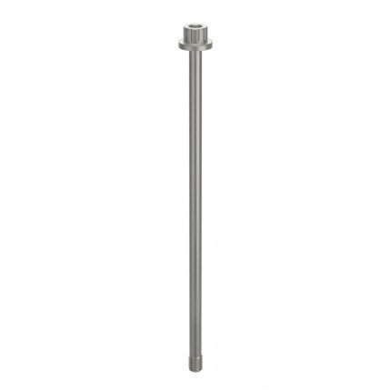 Socket Head Cap Screw: #8-32 Thread Size, 3 15/16 in Lg, Flanged Std, Plain, Aluminum, Not Graded