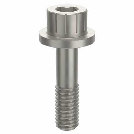 Socket Head Cap Screw: #10-32 Thread Size, 3/4 in Lg, Flanged Std, Plain, Aluminum, Not Graded