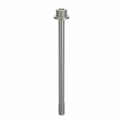 Socket Head Cap Screw: #10-32 Thread Size, 3 in Lg, Flanged Std, Plain, Aluminum, Not Graded