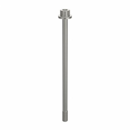 Socket Head Cap Screw: #10-32 Thread Size, 3 5/8 in Lg, Flanged Std, Plain, Aluminum, Not Graded