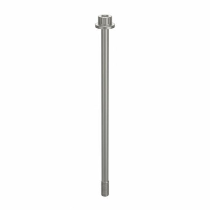 Socket Head Cap Screw: #10-32 Thread Size, 4 1/8 in Lg, Flanged Std, Plain, Aluminum, Not Graded