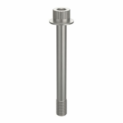 Socket Head Cap Screw: 1/2"-13 Thread Size, 4 3/8 in Lg, Flanged Std, Plain, Aluminum, Not Graded