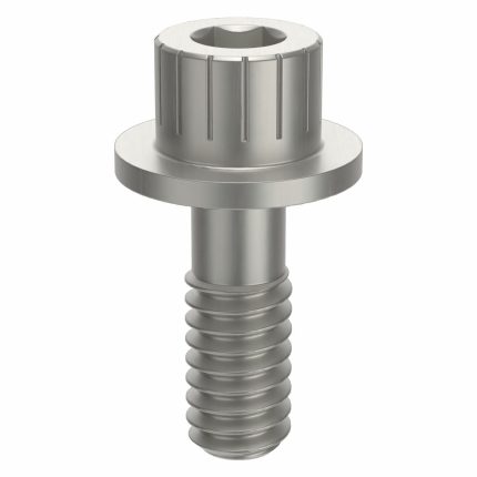 Socket Head Cap Screw: 1/4"-20 Thread Size, 11/16 in Lg, Flanged Std, Plain, Aluminum, Not Graded