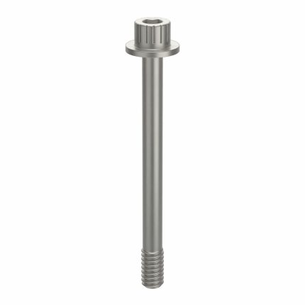 Socket Head Cap Screw: 1/4"-20 Thread Size, 2 11/16 in Lg, Flanged Std, Plain, Aluminum, Not Graded