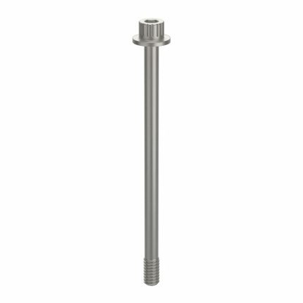 Socket Head Cap Screw: 1/4"-20 Thread Size, 3 15/16 in Lg, Flanged Std, Plain, Aluminum, Not Graded
