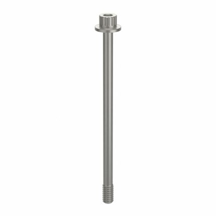Socket Head Cap Screw: 1/4"-20 Thread Size, 4 1/16 in Lg, Flanged Std, Plain, Aluminum, Not Graded
