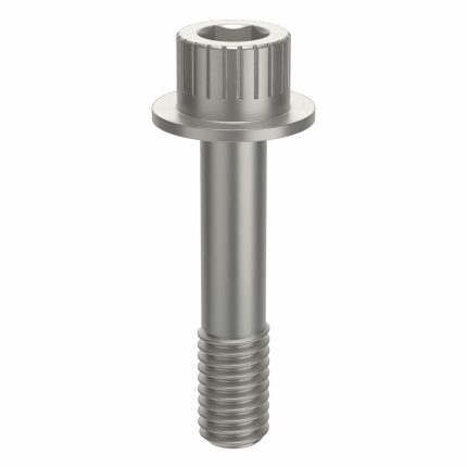 Socket Head Cap Screw: 3/8"-16 Thread Size, 1 3/4 in Lg, Flanged Std, Plain, Aluminum, Not Graded