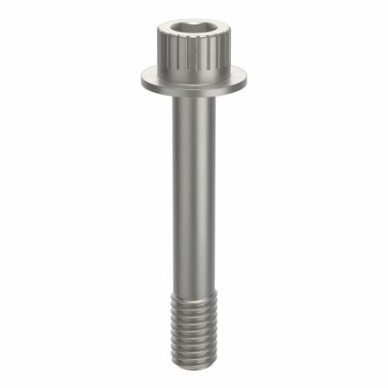Socket Head Cap Screw: 3/8"-16 Thread Size, 2 3/8 in Lg, Flanged Std, Plain, Aluminum, Not Graded