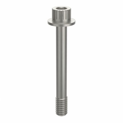 Socket Head Cap Screw: 5/16"-18 Thread Size, 2 1/2 in Lg, Flanged Std, Plain, Aluminum, Not Graded