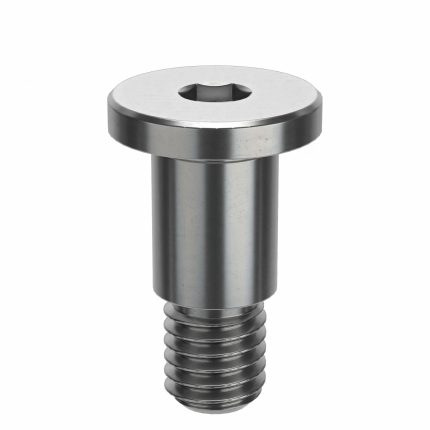 Shoulder Screw: Std Shoulder Screw, M5-0.8 Thr Size, 6 mm Thr Lg, 8 mm Shoulder Lg, Stainless Steel