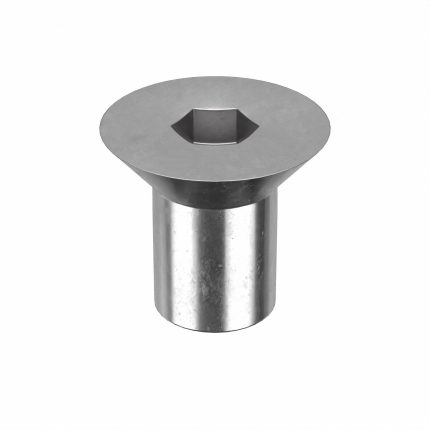 Binding Post: 1/2"-13 Thread Size, 1 in Brl Lg, 5/8 in Brl Dia, 316 Stainless Steel, Plain