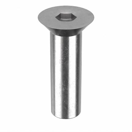 Binding Post: 5/8"-11 Thread Size, 3 in Brl Lg, 7/8 in Brl Dia, 316 Stainless Steel, Plain