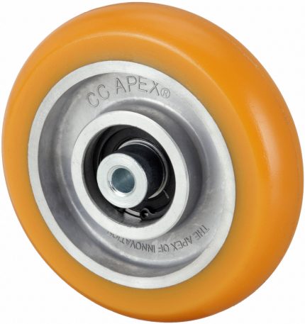 APPROVED VENDOR Caster Wheel: 4 in Wheel Dia., 1 1/4 in Wheel Wd, Polyurethane, 400 lb Load Rating