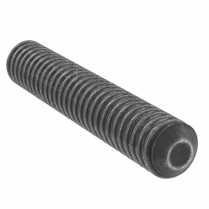 Fully Threaded Stud: 2"-4 1/2 Thread Size, Steel, Grade 8, Black Oxide, 12 in Overall Lg