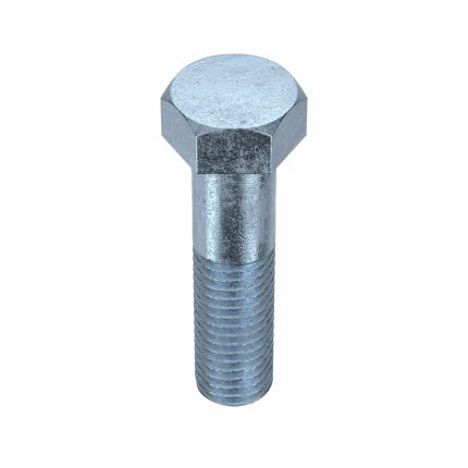 Hex Head Cap Screw: Steel, Grade 5, Zinc Plated, 9/16"-12, Coarse, 2 1/4 in lg, Made in USA*, 10 PK