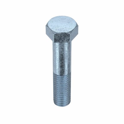Hex Head Cap Screw: Steel, Grade 5, Zinc Plated, 9/16"-12, Coarse, 2 3/4 in lg, Made in USA*, 10 PK