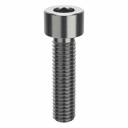 Socket Head Cap Screw: #10-32 Thread Size, 3/4 in Lg, Std, Plain, Stainless Steel, 316 H5