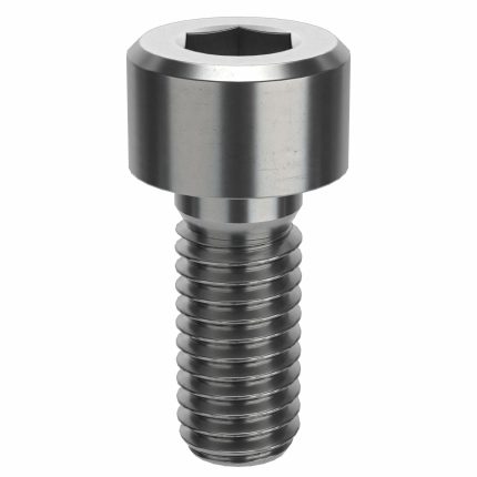 Socket Head Cap Screw: M5-0.8 Thread Size, 12 mm Lg, Std, Plain, Stainless Steel, 316 H5, 4 mm Drive