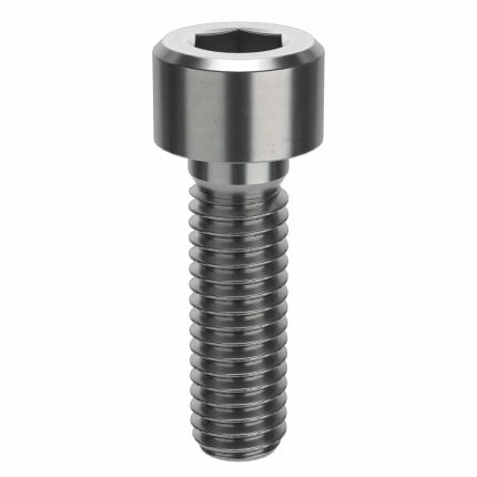 Socket Head Cap Screw: M6-1 Thread Size, 20 mm Lg, Std, Plain, Stainless Steel, 316 H5, 5 mm Drive