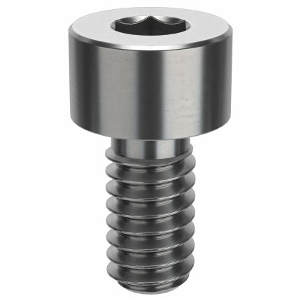 Socket Head Cap Screw: 1/4"-20 Thread Size, 1/2 in Lg, Std, Plain, Stainless Steel, 18-8