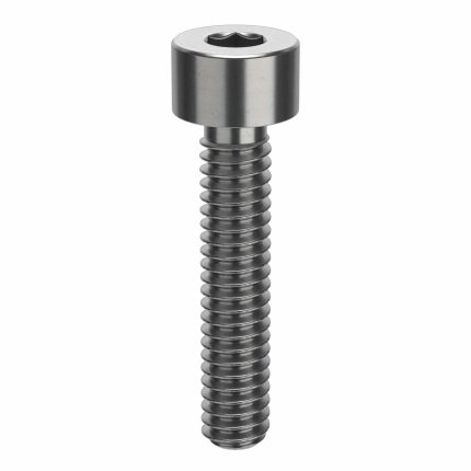 Socket Head Cap Screw: 1/4"-20 Thread Size, 1 1/4 in Lg, Std, Plain, Stainless Steel, 18-8