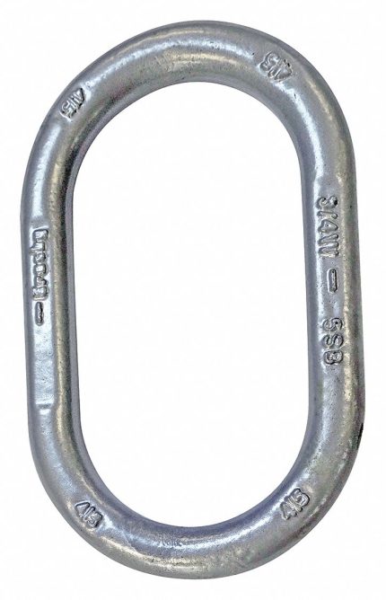 CROSBY Master Link: Master Link, 12,300 lb Working Load Limit, 80 Grade, Oblong, Master Link, Plain