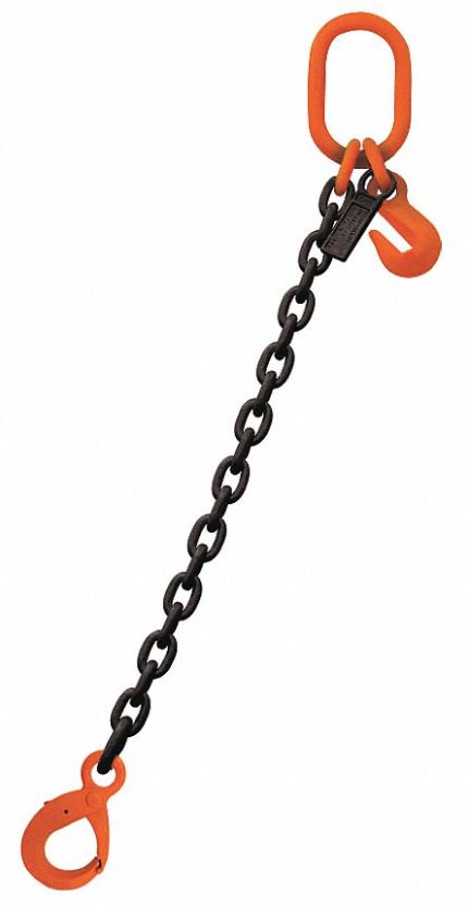 STREN-FLEX Chain Sling: 1/2 in Chain Trade Size, 100 Chain Grade, Latching Hook, Alloy Steel, Adj