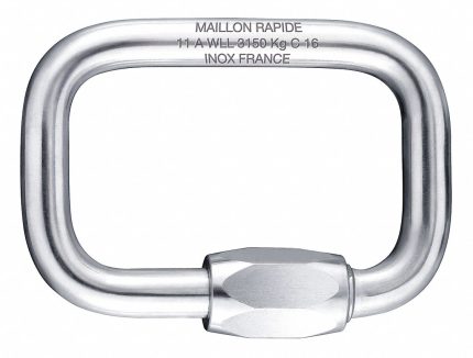 MAILLON RAPIDE Connecting Link: Quick Link, Steel, 1 1/2 in Overall Lg, 1 1/2 in Overall Wd, Square