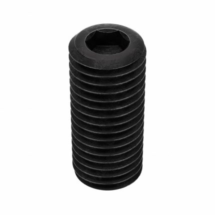 Socket Set Screw: 5/16"-24 Thread Size, 3/4 in Overall Lg, Cup pt, Alloy Steel, Black Oxide, 100 PK