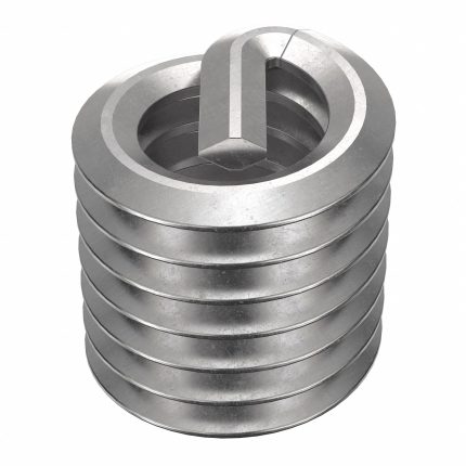 HELI-COIL Helical Insert: Tanged Tang Style, Free-Running, #8-32 Thread Size, Plain, Plain, 100 PK