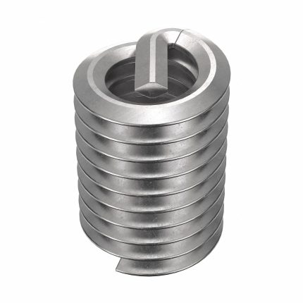 HELI-COIL Helical Insert: Tanged Tang Style, Free-Running, #8-32 Thread Size, Plain, Plain, 100 PK