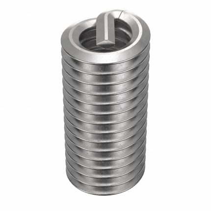 HELI-COIL Helical Insert: Tanged Tang Style, Free-Running, #8-32 Thread Size, 100 PK