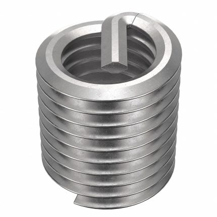 HELI-COIL Helical Insert: Tanged Tang Style, Free-Running, 1/4"-28 Thread Size, Plain, Plain, 100 PK