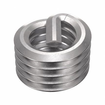 HELI-COIL Helical Insert: Tanged Tang Style, Free-Running, #10-32 Thread Size, Plain, Plain, 100 PK