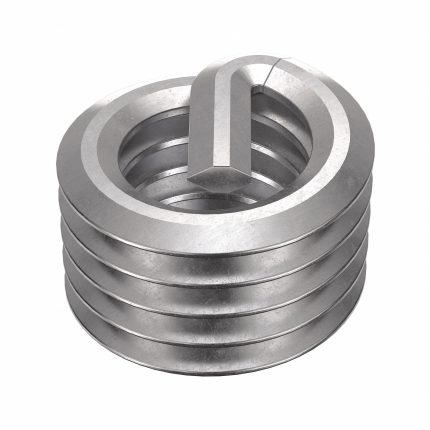 HELI-COIL Helical Insert: Tanged Tang Style, Free-Running, #10-32 Thread Size, 100 PK