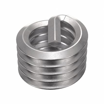 HELI-COIL Helical Insert: Tanged Tang Style, Free-Running, 3/8"-16 Thread Size, Plain, Plain, 100 PK
