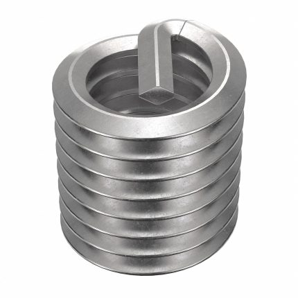 HELI-COIL Helical Insert: Tanged Tang Style, Free-Running, 3/8"-16 Thread Size, Plain, Plain, 100 PK