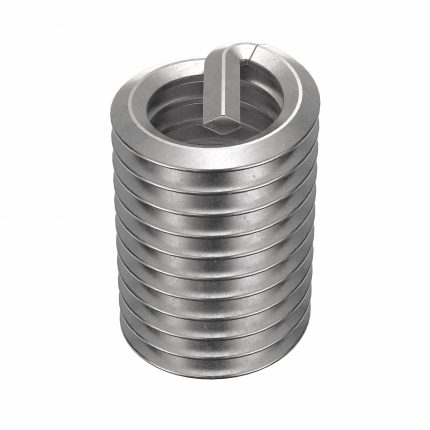 HELI-COIL Helical Insert: Tanged Tang Style, Free-Running, 3/8"-16 Thread Size, Plain, Plain, 100 PK