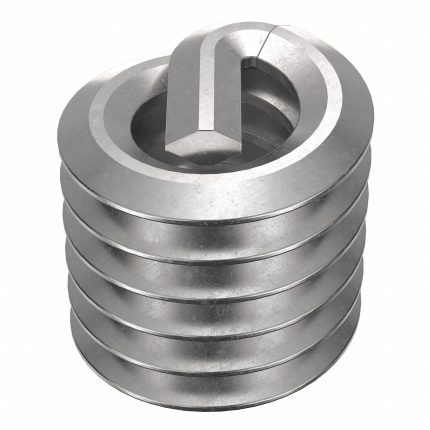 HELI-COIL Helical Insert: Tanged Tang Style, Free-Running, #4-40 Thread Size, 100 PK