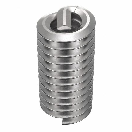 HELI-COIL Helical Insert: Tanged Tang Style, Free-Running, #4-40 Thread Size, 100 PK