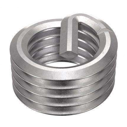 HELI-COIL Helical Insert: Tanged Tang Style, Free-Running, 5/16"-24 Thread Size, Plain, 100 PK
