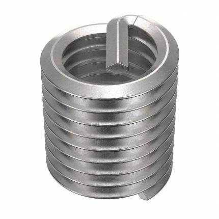 HELI-COIL Helical Insert: Tanged Tang Style, Free-Running, 5/8"-11 Thread Size, Plain, Plain, 100 PK